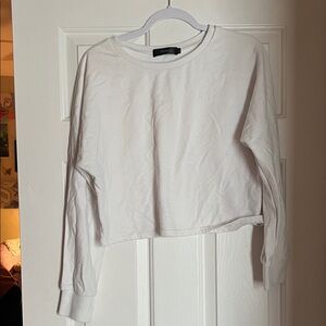 Women's White Long Sleeve Top